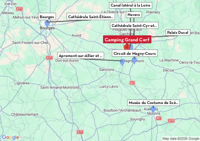 Carte des villes &agrave; visiter